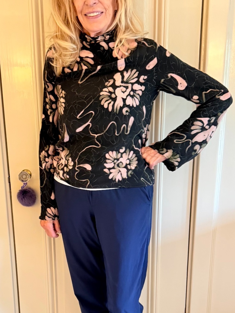 MARCHER PRING SILK BLOUSE SIZE M